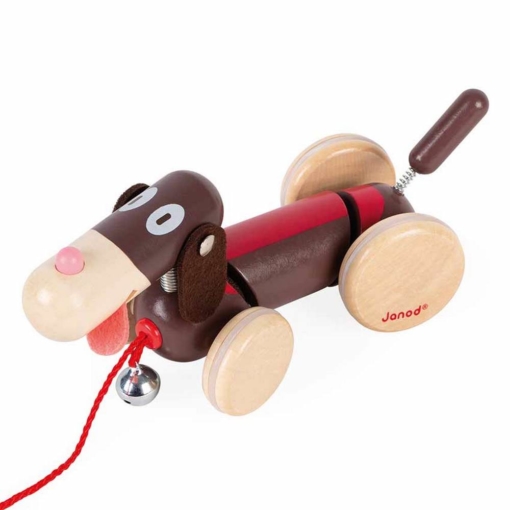 Janod Pull Along Sausage Dog - Image 4