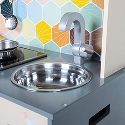 Janod® Retro Mosaic Wooden Kitchen - Image 3