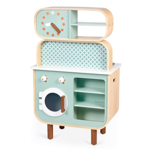 Janod Reversible Wooden Kitchen and Laundry - Image 5