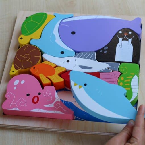 Kiddie Connect Sea Creatures Chunky Puzzle