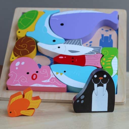 Kiddie Connect Sea Creatures Chunky Puzzle