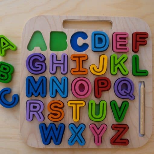 Kiddie Connect Uppercase ABC Trace Puzzle