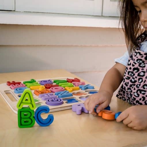 Kiddie Connect Uppercase ABC Trace Puzzle
