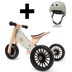 Kinderfeets Silver Sage Tiny Tot PLUS Balance Bike with Helmet