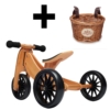Kinderfeets Tiny Tot 2 in 1 Bamboo Bike with Basket
