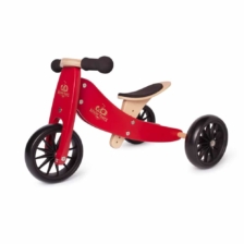Kinderfeets Tiny Tot Trike 2 in 1 Balance Bike Cherry Red