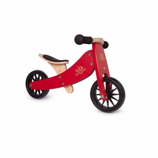Kinderfeets® Tiny Tot Trike 2 in 1 Balance Bike Cherry Red - Image 3