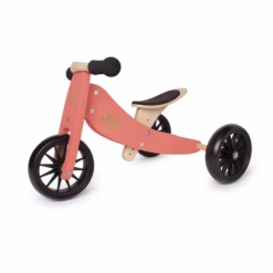 Kinderfeets Tiny Tot Trike 2 in 1 Balance Bike Coral