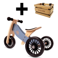 Kinderfeetss Tiny Tot * PLUS * Trike Slate Blue With Crate