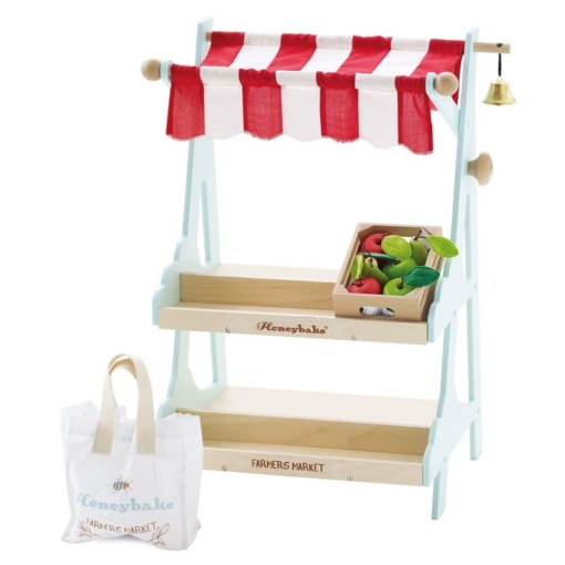 Le Toy Van Honeybee Market Stall With 1 Crate