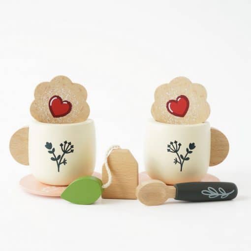 Le Toy Van Honeybake Tea Set: Delightful Wooden Tea Set for Kids - Image 6