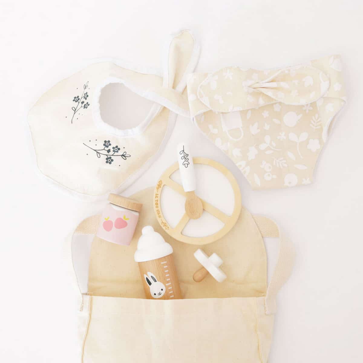 Le Toy Van Wooden Doll Nursing Set - Image 4