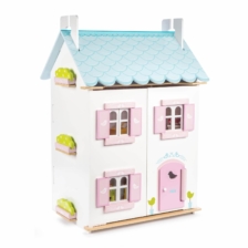 Le Toy Van Blue Bird Cottage with Furniture