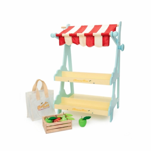 Le Toy Van Honeybee Market Stall with 6 Filled Crates - Image 8