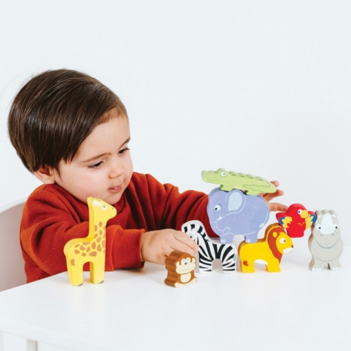 Le Toy Van Petilou Africa Stacking Tower and Bag - Image 5