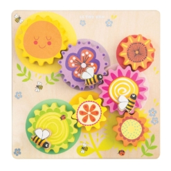 Le Toy Van Petilou Gears & Cogs Busy Bee Learning Puzzle