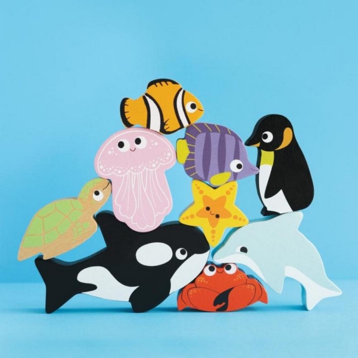 Le Toy Van® Petilou Ocean Stacking Animals - Image 3
