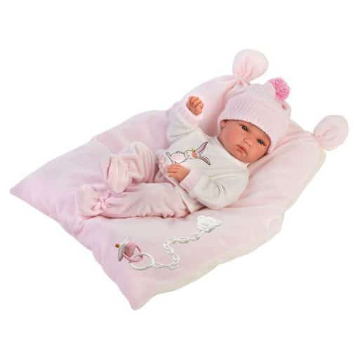 Llorens Baby Doll Bimba with Pink Pillow 35cm