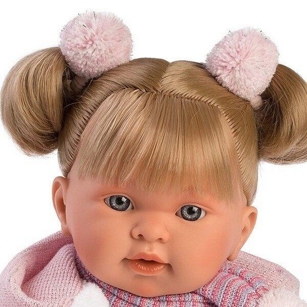 crying baby doll with dummy