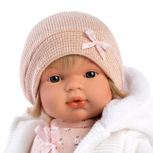 Llorens Crying Baby Doll Lola with Blanket