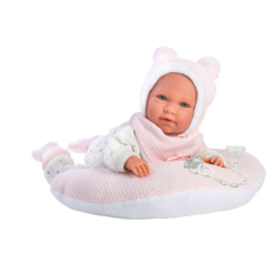 Llorens Crying Baby Doll Mimi with Pillow 42cm