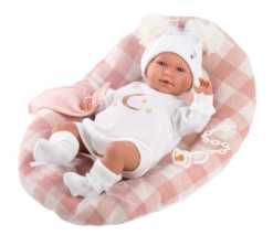 Llorens Crying Baby Doll Olivia with Cushion 42cm