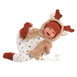 Llorens® Laughing Baby Doll Mimi Smiles Reindeer 42cm - Image 3