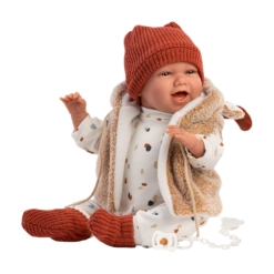 Llorens® Laughing Baby Doll Mimi Smiles Reindeer 42cm - Image 4