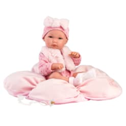 Llorens Llorens Doll Bimba with Flower Cushion 35cm