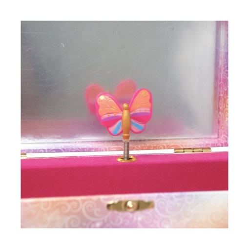 Pink Poppy Butterfly Skies Music Box Large - Image 3