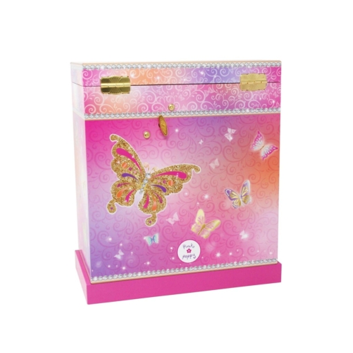 Pink Poppy Butterfly Skies Music Box Large - Image 5