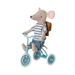 Maileg Abri Tricycle for Mouse Petrol Blue