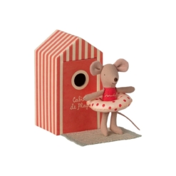 Maileg Beach Mouse Little Sister in Cabin