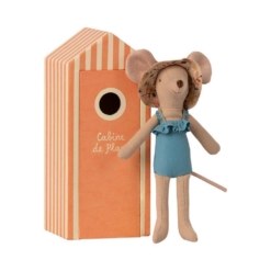 Maileg Beach Mouse Mum in Cabin