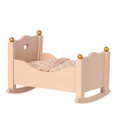 Maileg Cradle Baby Mouse Rose