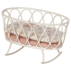 Maileg Cradle with Sleeping Bag MY Rose