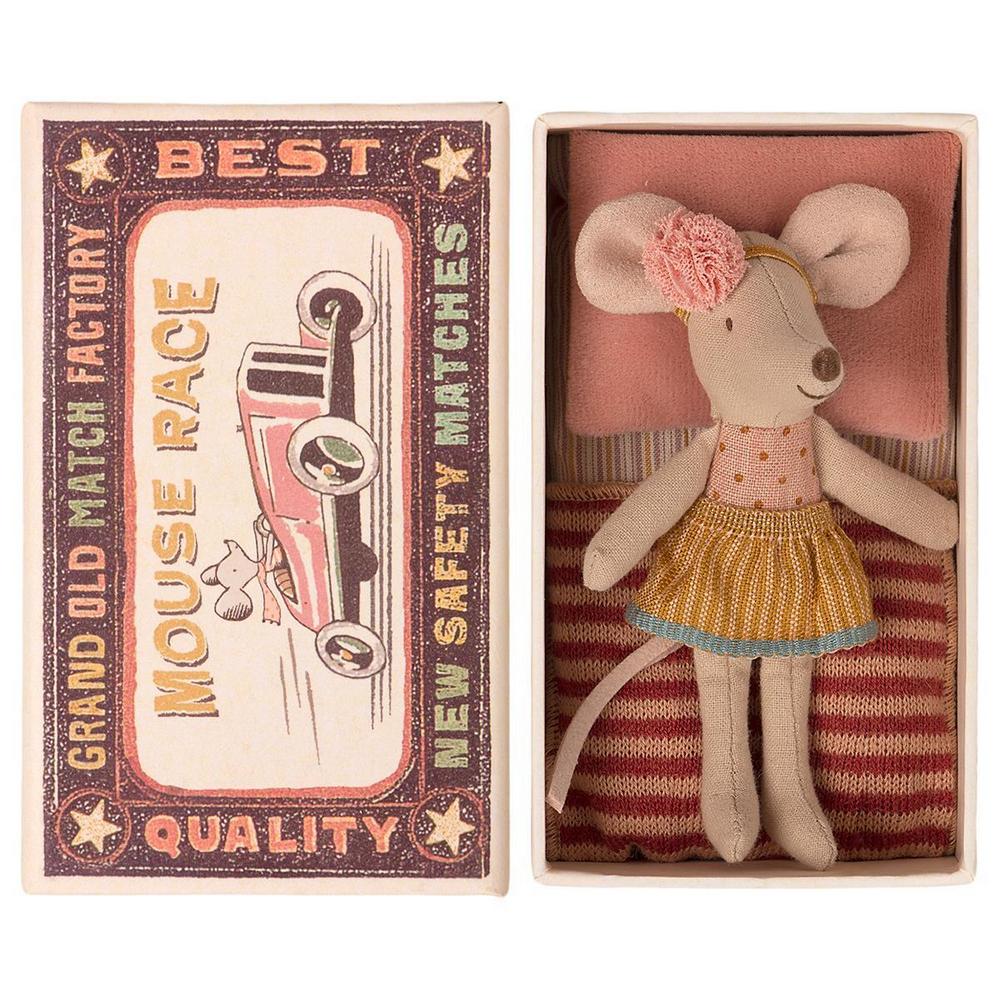 Maileg Little Sister Mouse in Box