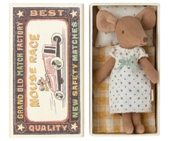 Maileg Mouse Big Sister Brown in Box