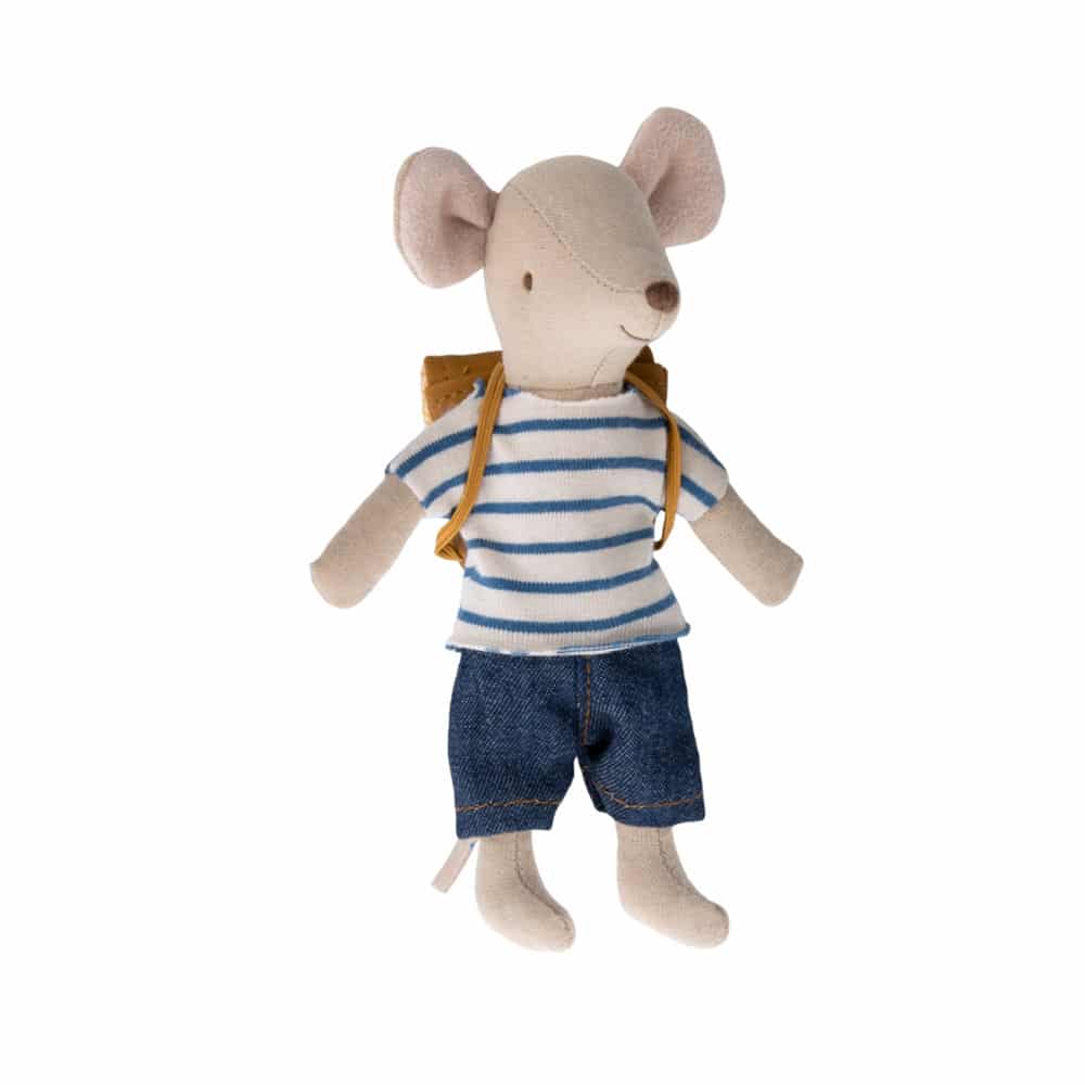 Maileg Mouse Tricycle Big Brother with Bag