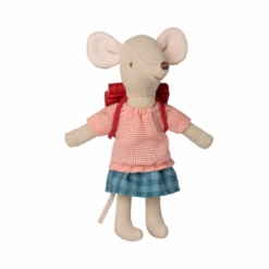 Maileg Mouse Tricycle Big Sister with Red Bag