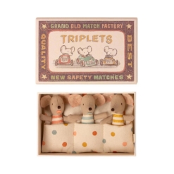 Maileg Triplets Baby Mice in Box