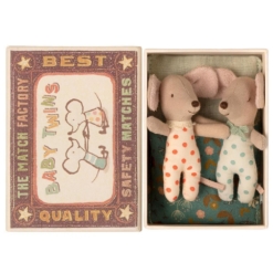 Maileg Twins Baby Mice in Box