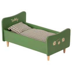Maileg Wooden Bed Dusty Green for Teddy Dad