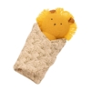 Manhattan Toy Co Lion Burp Cloth and Rattle Plush