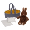 Manhattan Toy Mopettes Beau Bunny in Carry Cot