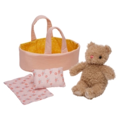 Manhattan Toy Moppettes Bea Bear in Carry Cot