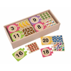 Melissa & Doug Numbers Wooden Puzzle Cards