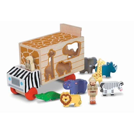 Melissa and Doug Animal Rescue Shape Sorting truck