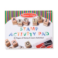Melissa and Doug Deluxe Wooden ABC-123 Stamp Set