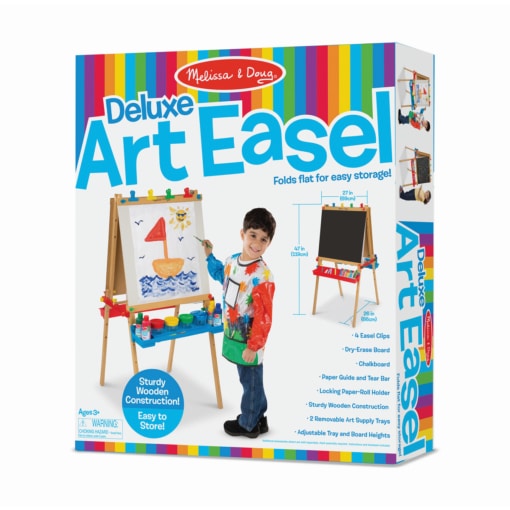 Melissa and Doug Deluxe Wooden Standing Art Easel